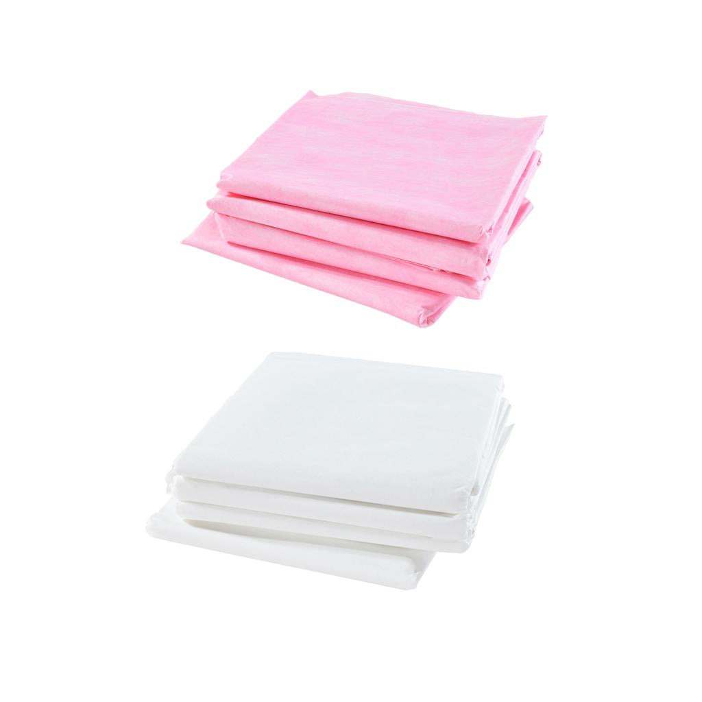 40Pcs White &Pink Waterproof Anti-oil Disposable Massage Table Sheet
