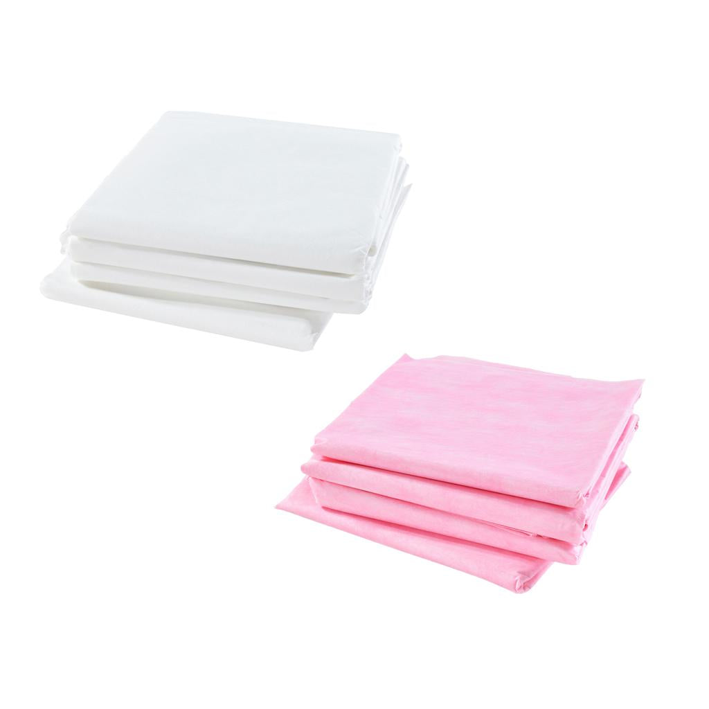 40Pcs White &Pink Waterproof Anti-oil Disposable Massage Table Sheet
