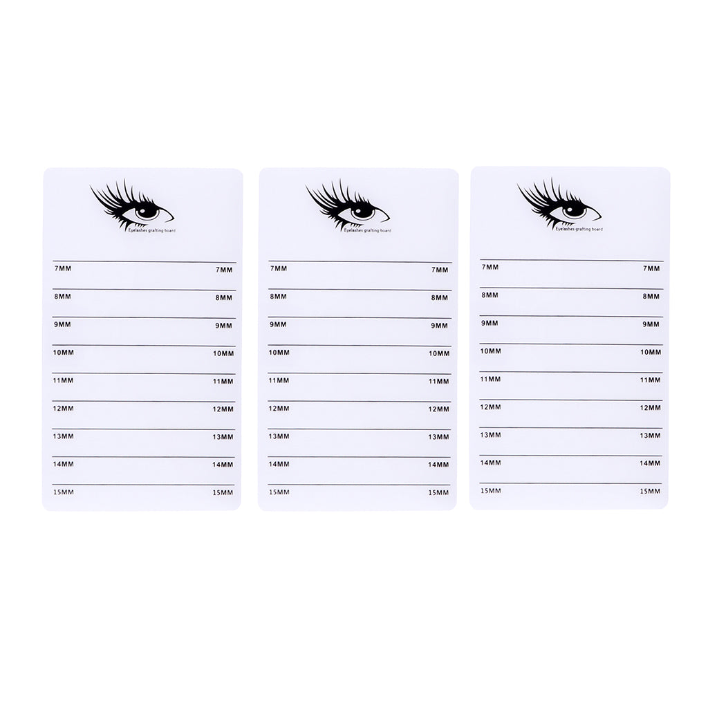 3 Acrylic False Lash Glues Pallet Eyelash Extension Stand Holder Board Plate