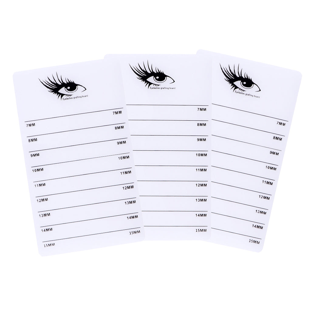 3 Acrylic False Lash Glues Pallet Eyelash Extension Stand Holder Board Plate