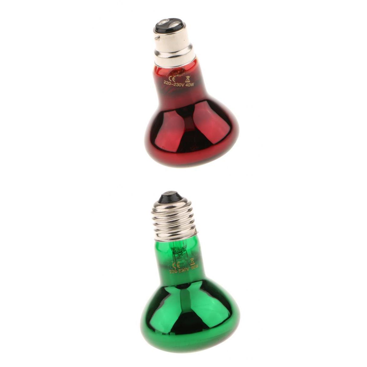 2pcs B22 UVA Heater Reptile Heat Basking Lamp Moonlight Bulb 220V