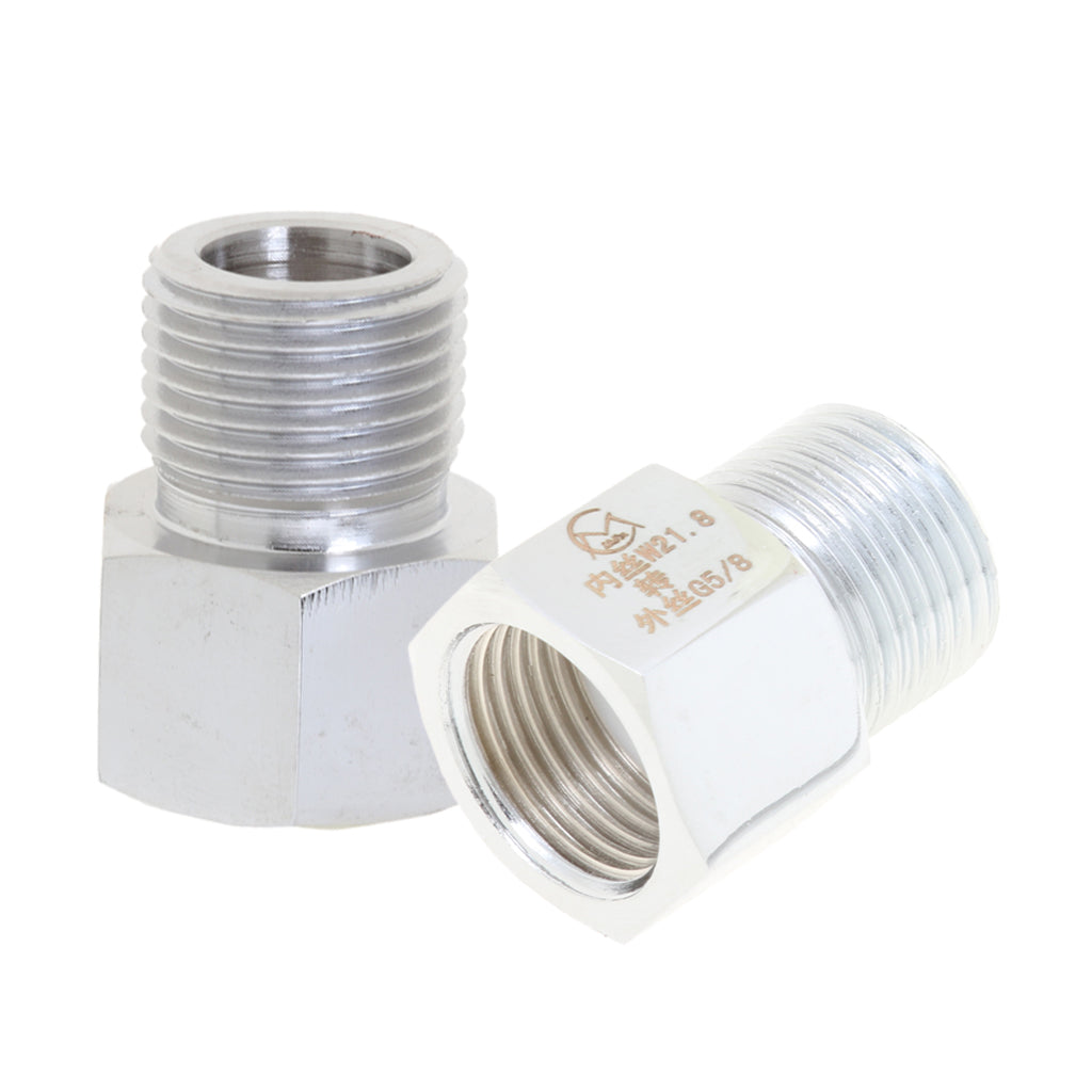 2pcs Aquarium Cylinder Adapter Converter for Co2 Regulator G5/8 to W21.8