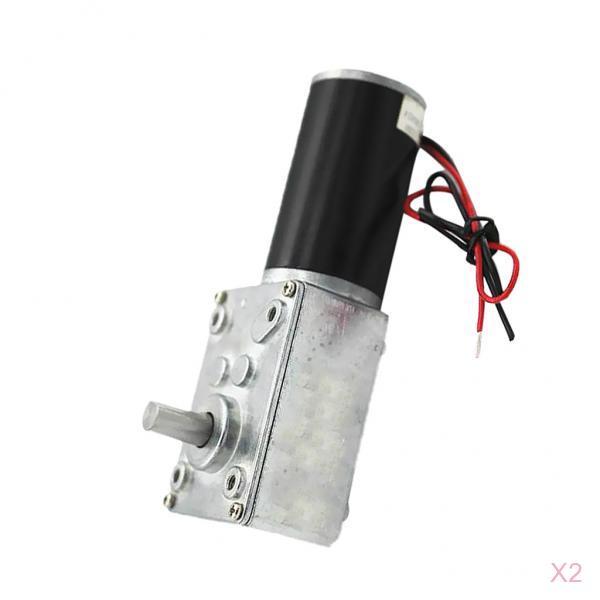 2 Micro DC Worm Gear Box Motor High Torque Speed Reduce Turbine 12V 160RPM