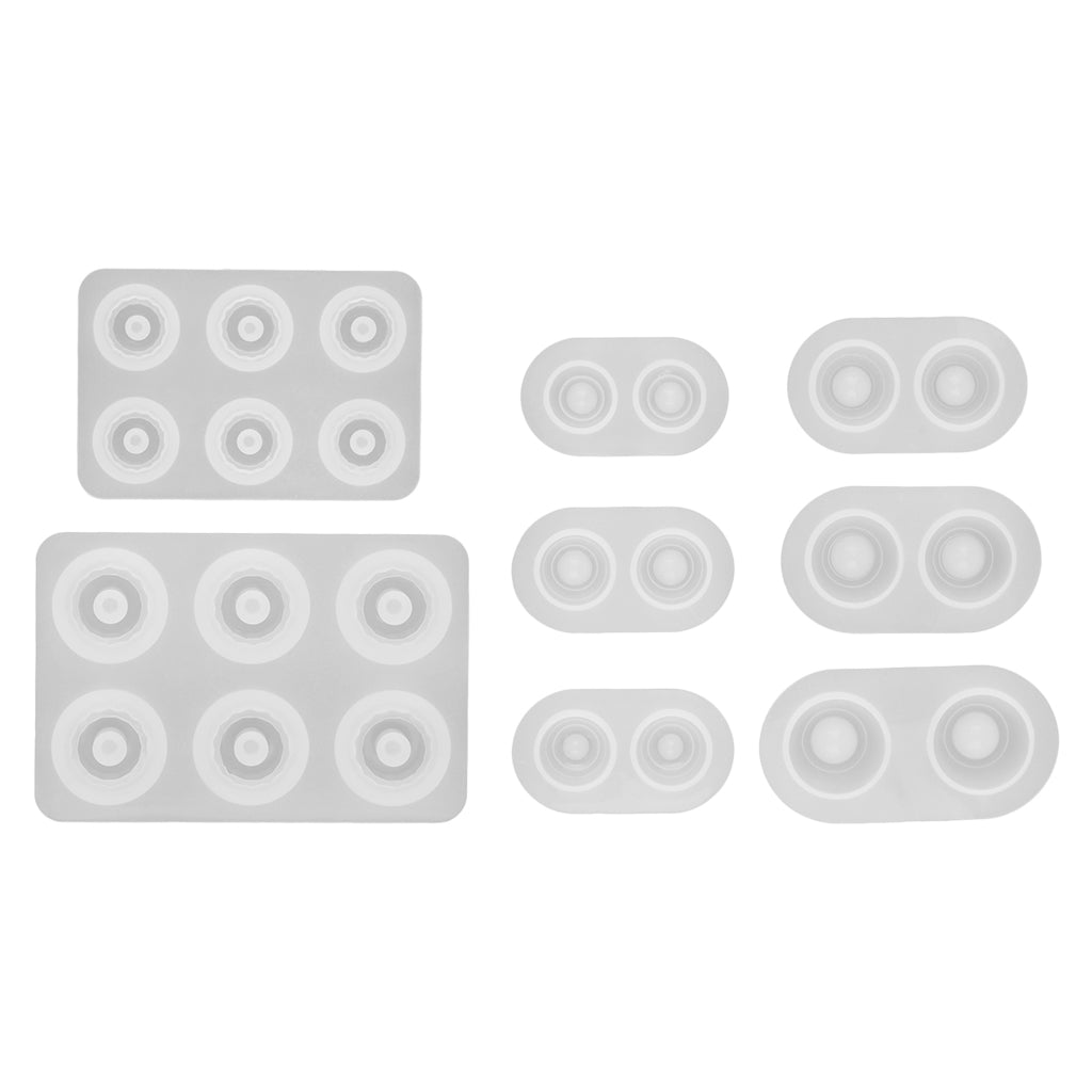 8 Sizes Silicone BJD Doll Eye Mold Beads Molds Resin Casting DIY Molds Base