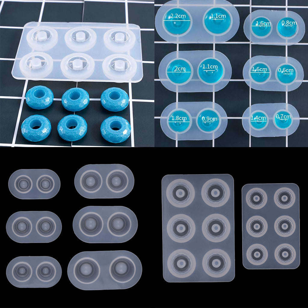 8 Sizes Silicone BJD Doll Eye Mold Beads Molds Resin Casting DIY Molds Base