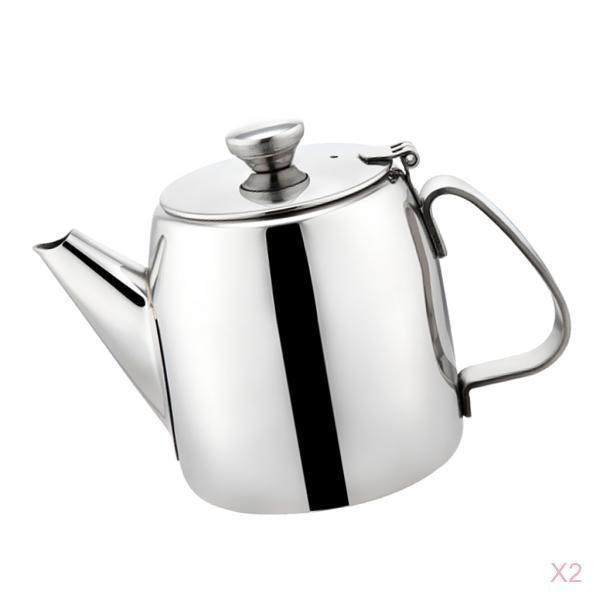 2 Stainless Steel Cold Water Coffee Pot Teapot Jug Kettle Pitcher 500ml