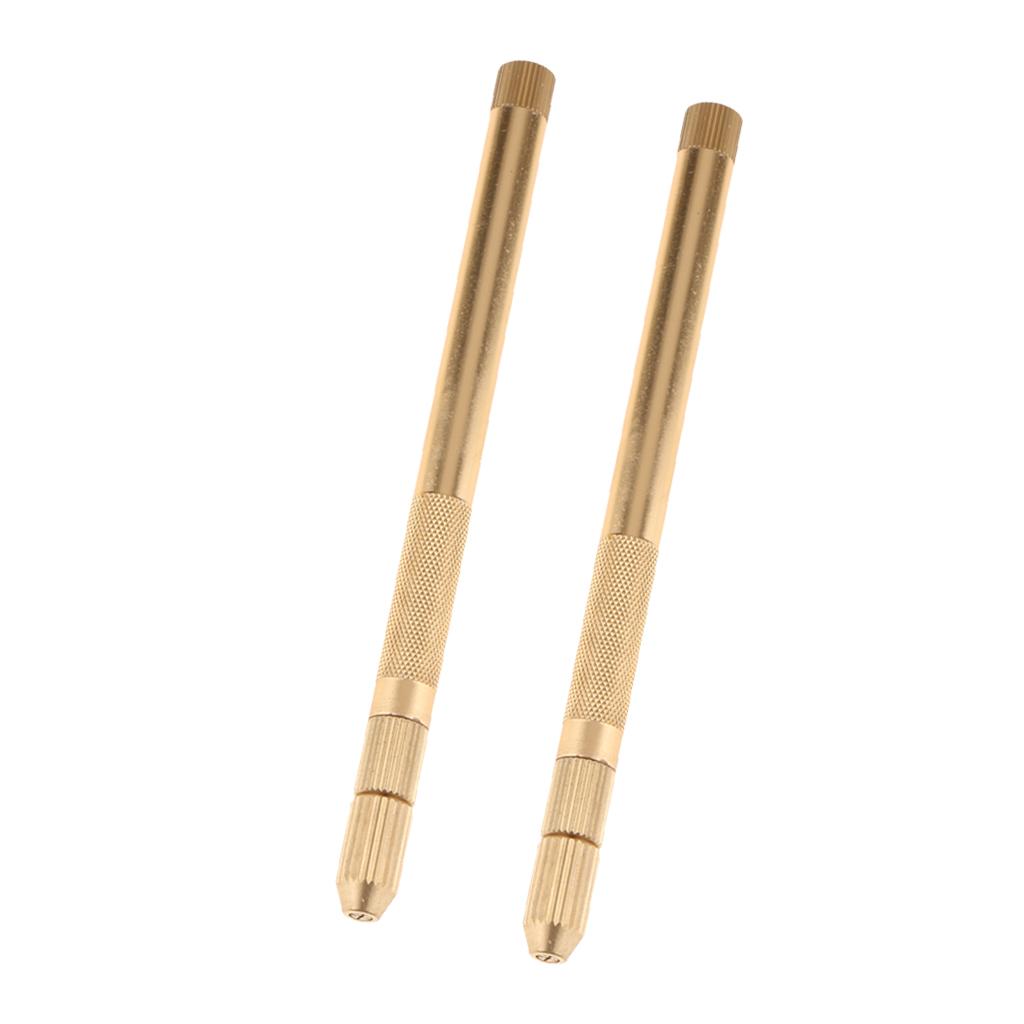2 Aluminum Crochet Hook Needles Kit for Beads Ring Dreadlock Lace Wig Making