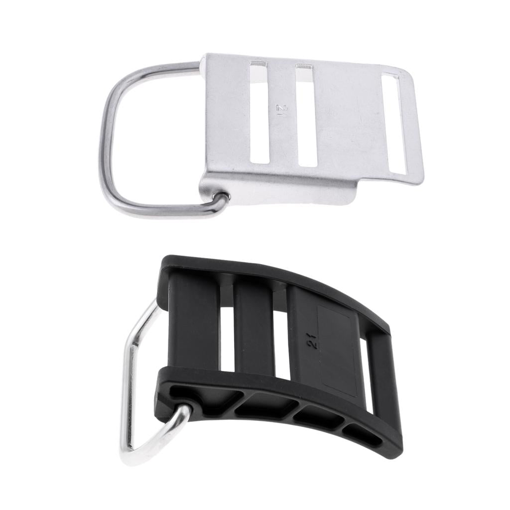 2Pcs Universal Scuba Diving Tank Cam Lock Buckle Fits Standard 5cm Webbing