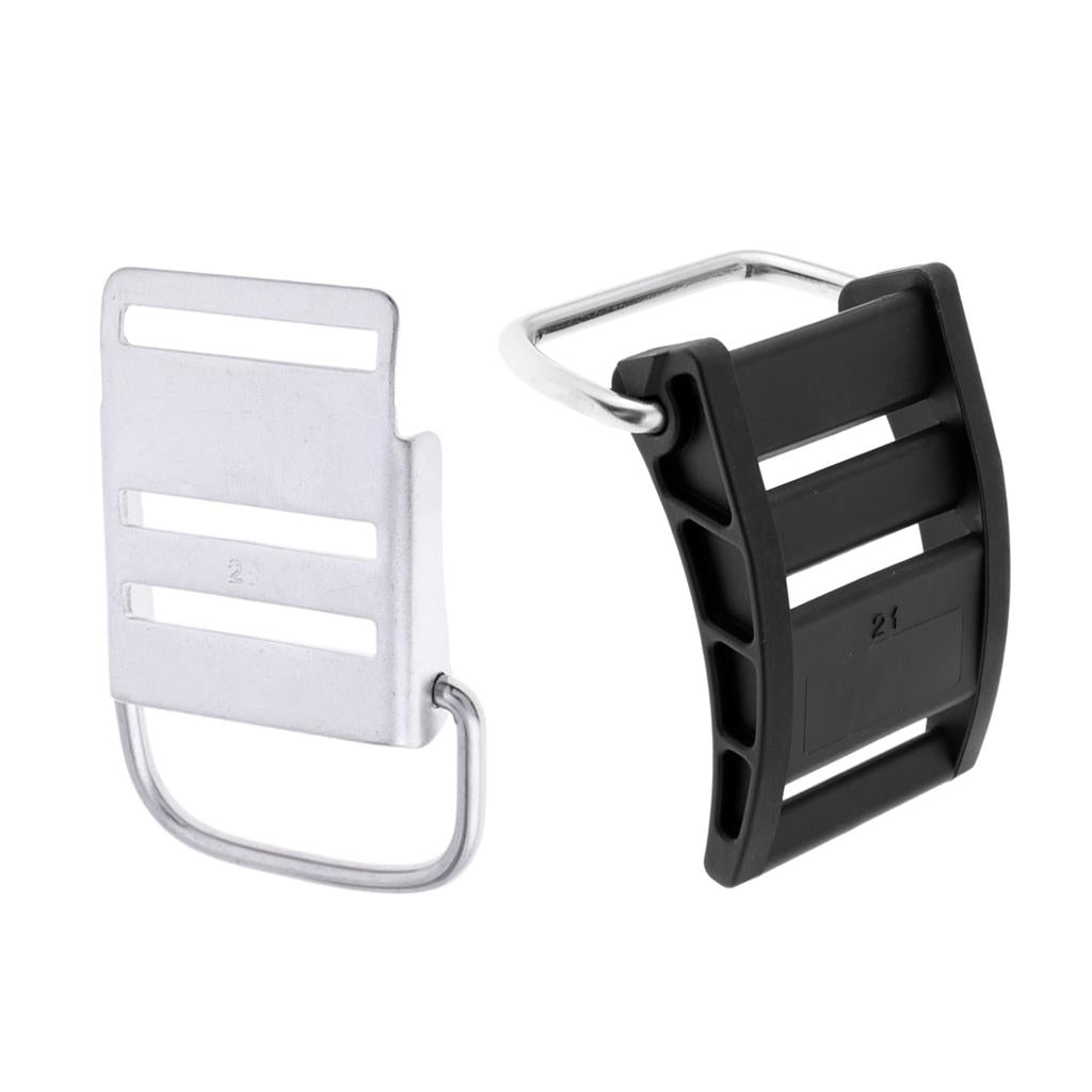 2Pcs Universal Scuba Diving Tank Cam Lock Buckle Fits Standard 5cm Webbing