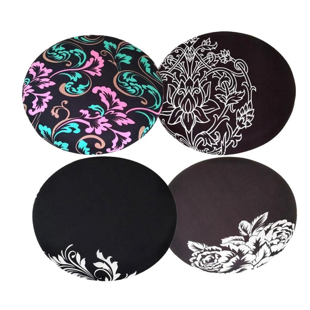 4 Styles Fashionable Bar Stool Cover Round Lift Chair Seat Sleeve Salon