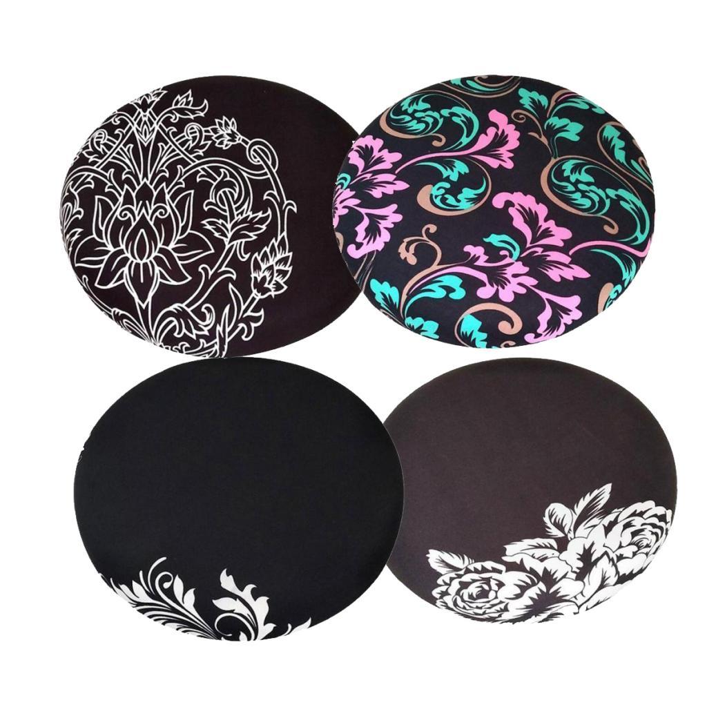 4 Styles Fashionable Bar Stool Cover Round Lift Chair Seat Sleeve Salon