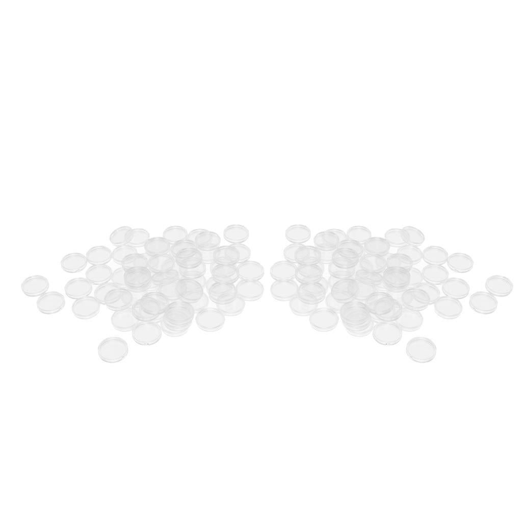 200 Coin Holder Capsules Clear Case Box Coin Collection Protector 22.5/28mm