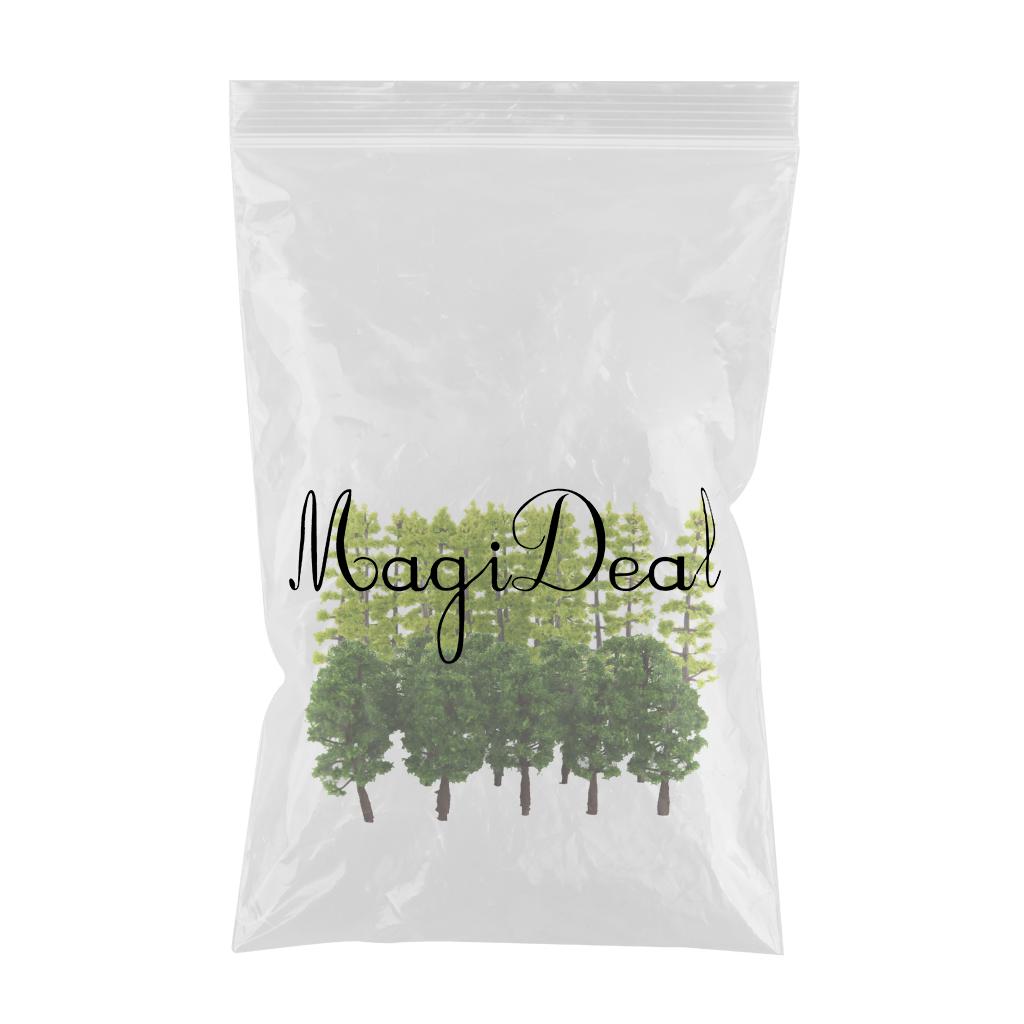 40pcs 1/100 1/150 Scale Green Model Tree Scenery Landscape Model Pine Tree