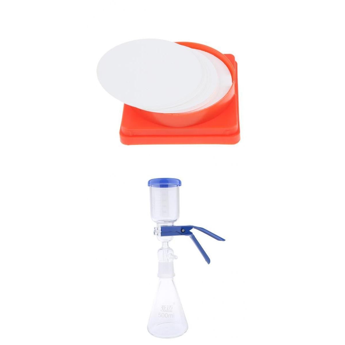 500ml Filtration Apparatus Vacuum Unit + 50pcs Nylon Filter Membranes 0.22um