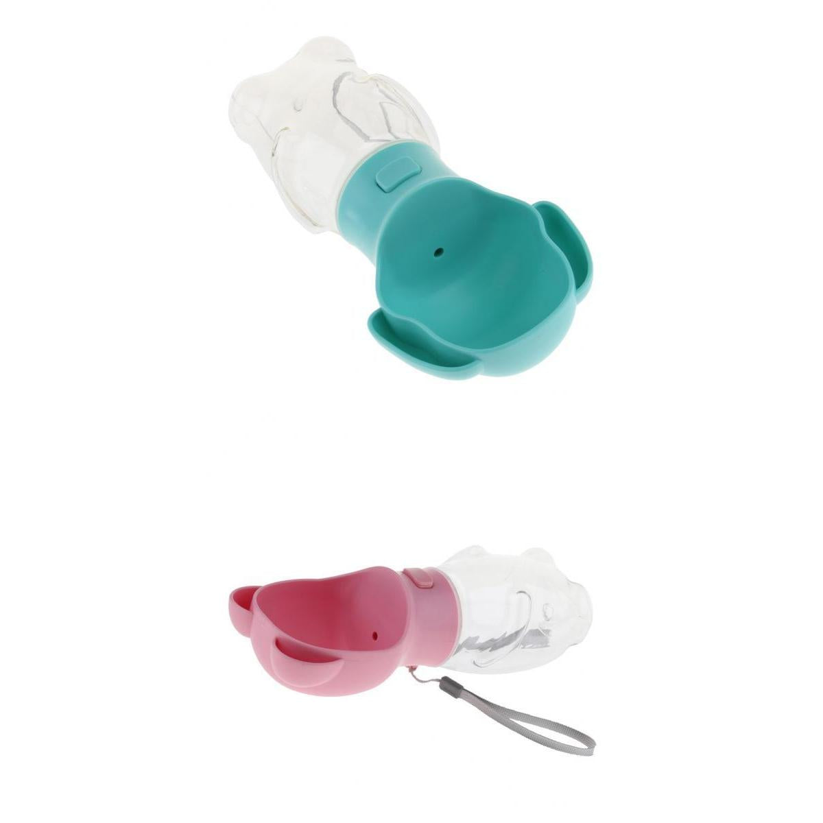 2pcs Portable Pet Dog Water Bottle Dogs Travel Puppy Cat Drinking Bowl