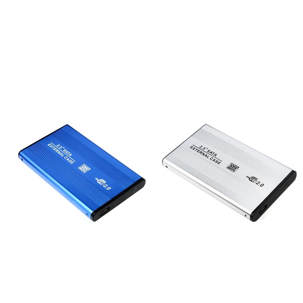 2Pcs USB2.0 SATA External 2.5 SSD HDD Hard Drive Enclosure Laptop Disk Case"