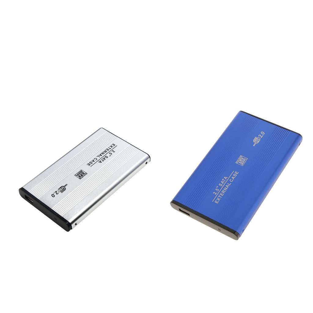 2Pcs USB2.0 SATA External 2.5 SSD HDD Hard Drive Enclosure Laptop Disk Case"