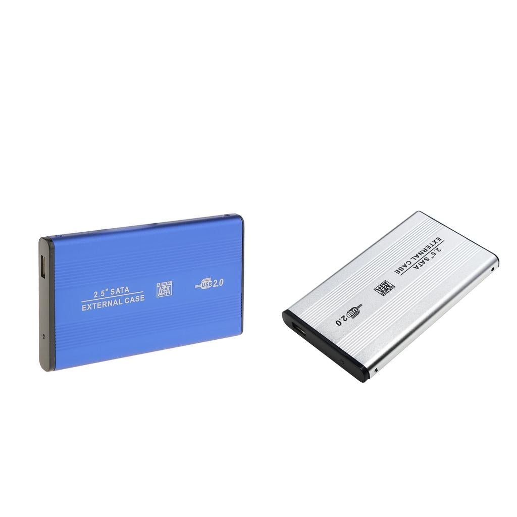 2Pcs USB2.0 SATA External 2.5 SSD HDD Hard Drive Enclosure Laptop Disk Case"