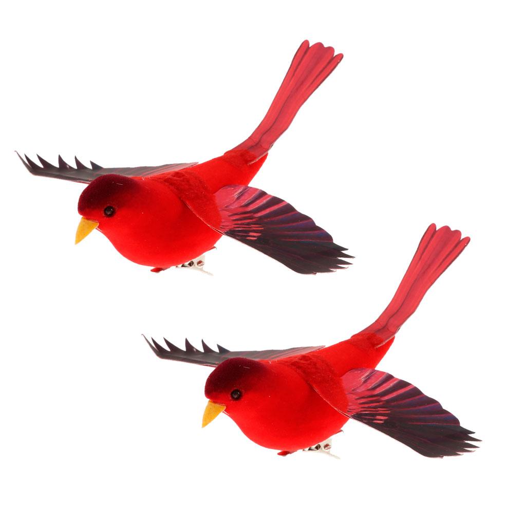 2x Spreading Wings Artificial Feather Foam Bird Home Garden Wedding Decor