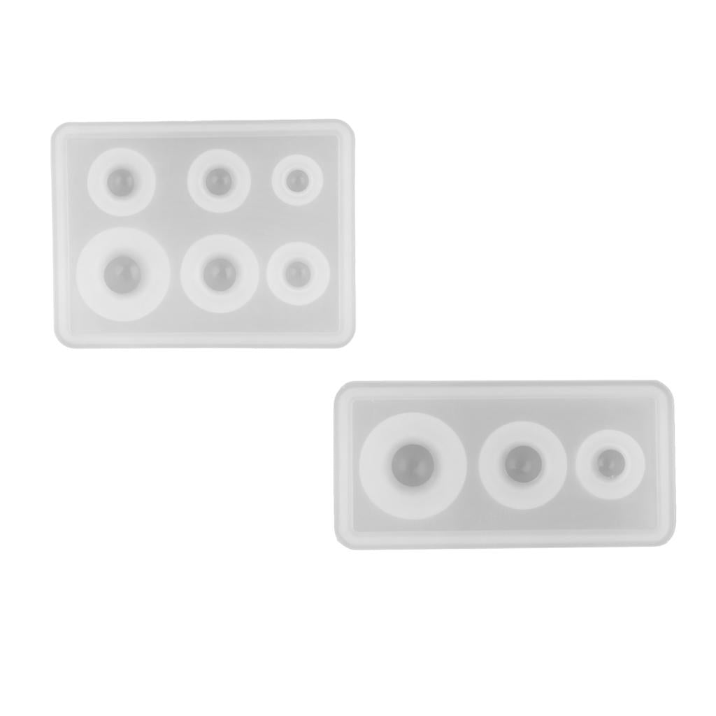 2 Sizes Silicone Mold Craft DIY Jewelry Making Ball Resin Art Ornament Mould