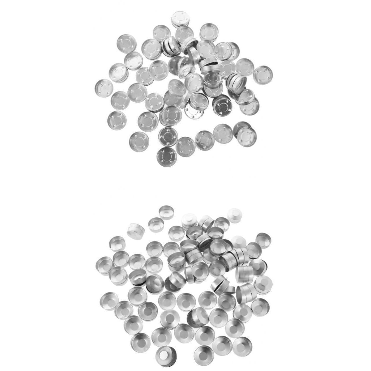 200 Pcs Empty Aluminum Tealight Cups DIY Candles Containers Case mixed
