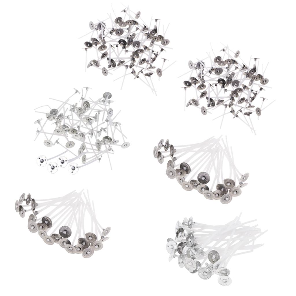 600 Pieces Pure White Cotton Candle Wicks For Home Candle Making 6 sizes