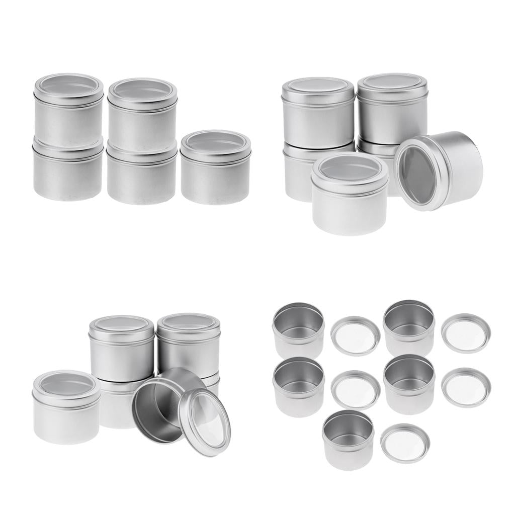 22pcs Aluminium Tin Lip Balm Tin Pots Cosmetic Cream Jar Bottle Container