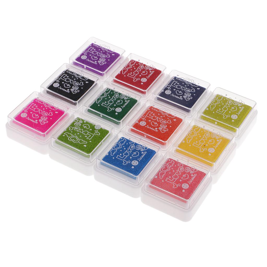 6x foam Painting stamp and 12x Ink Pad Stamp Kit for Kid Painting Crafts