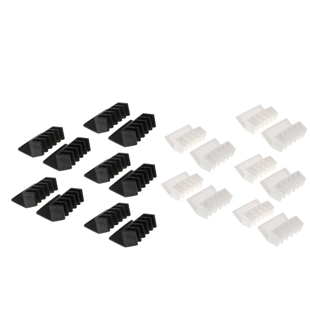 10 Set Cable Clips Self Adhesive Cord Management Holder Organizer Clamp