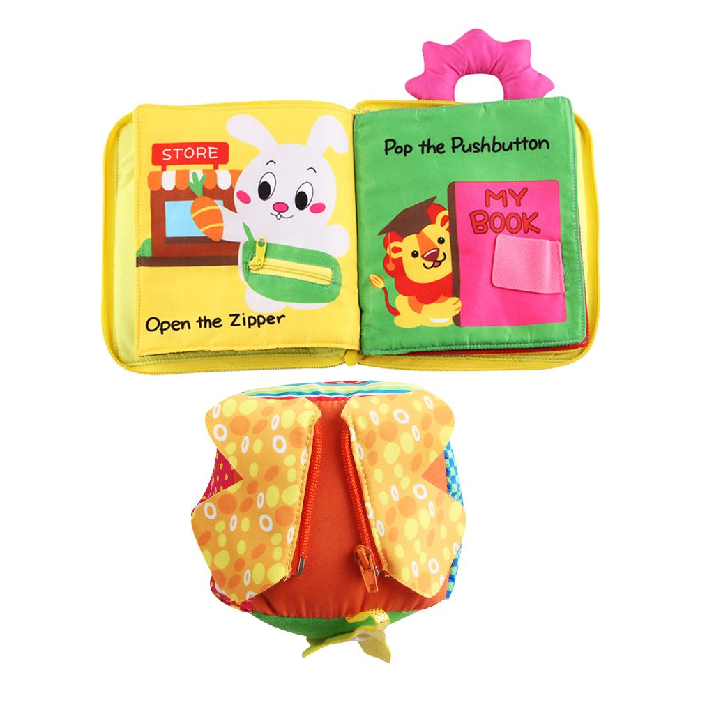 2 Set Basic Life Skill Educational Toy Learn to Zip Button Snap Buckle Tie