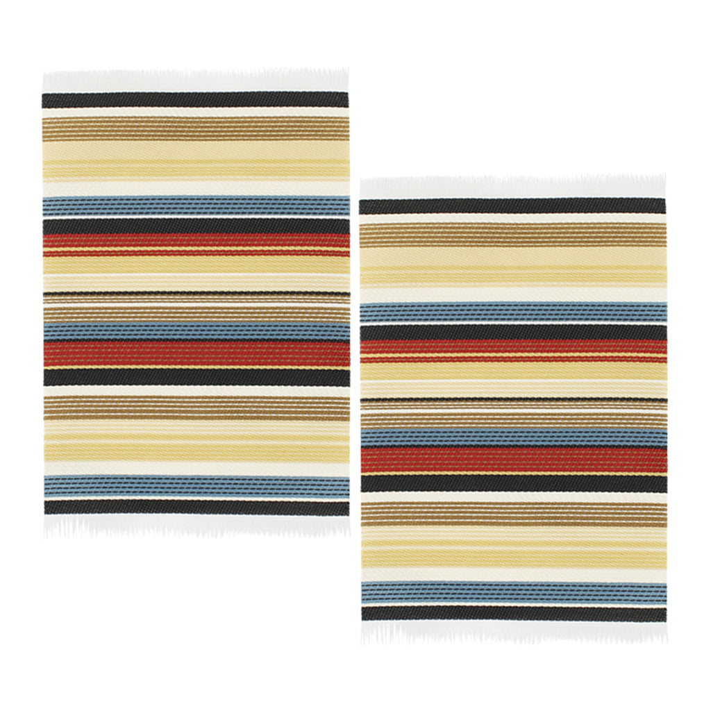 1/12 Striped Woven Rug Floor Carpet Dolls House Furniture Miniatures