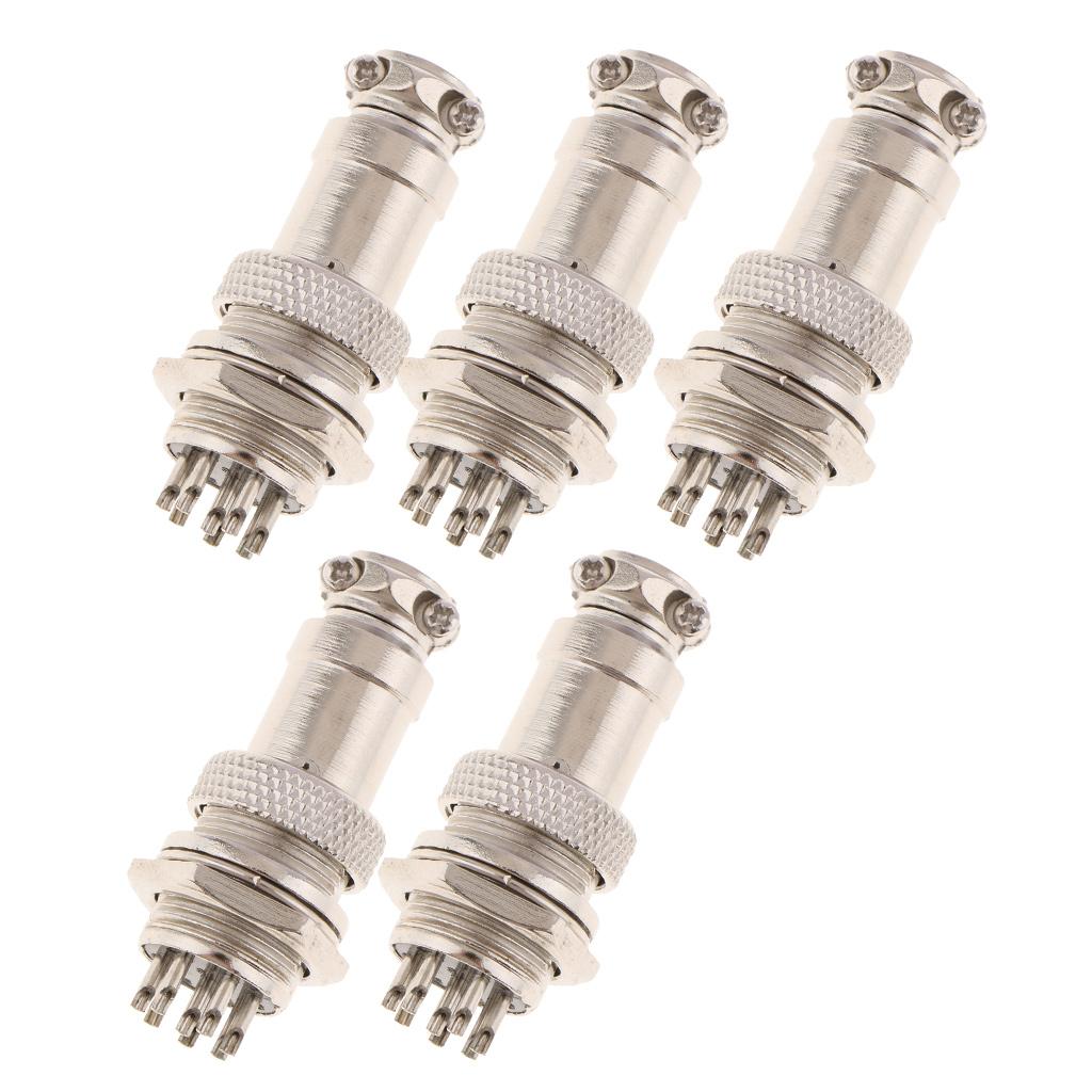 5pair GX16 Air Plug Aviation Plug & Socket Connectors Cable Plug Socket 8Pin
