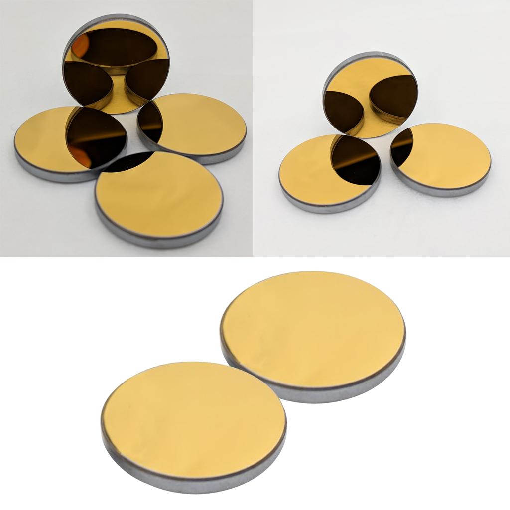 2pcs Gold Coated Si Reflection Mirror for CO2 Laser Engraving Cutter 20mm