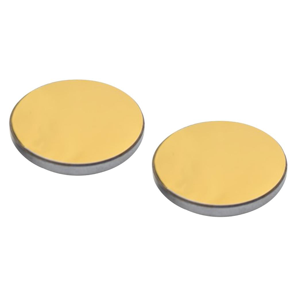 2pcs Gold Coated Si Reflection Mirror for CO2 Laser Engraving Cutter 20mm