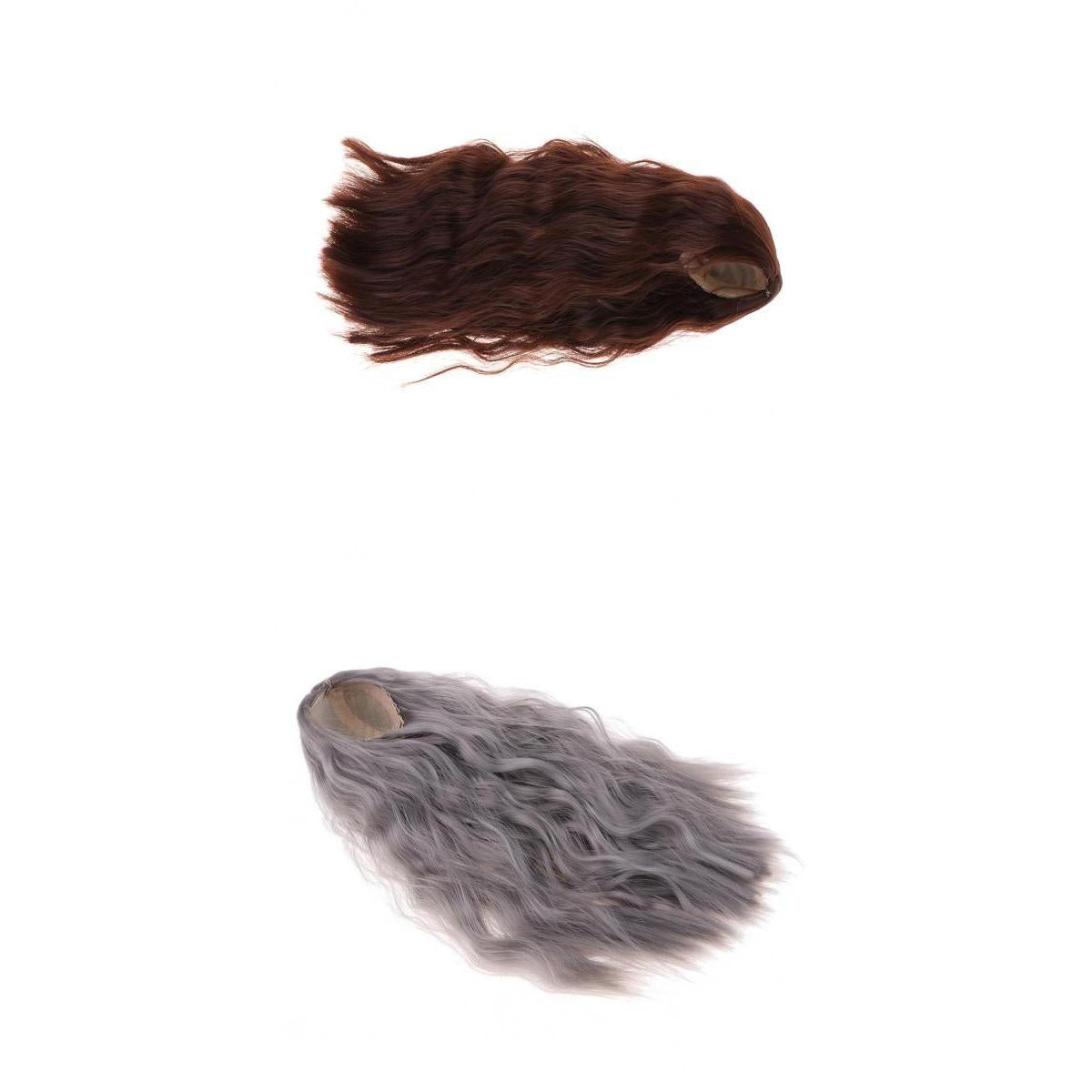 2pcs Curly Hair Wig Hairpiece for 1/4 BJD Dolls Making & Repair Supplies