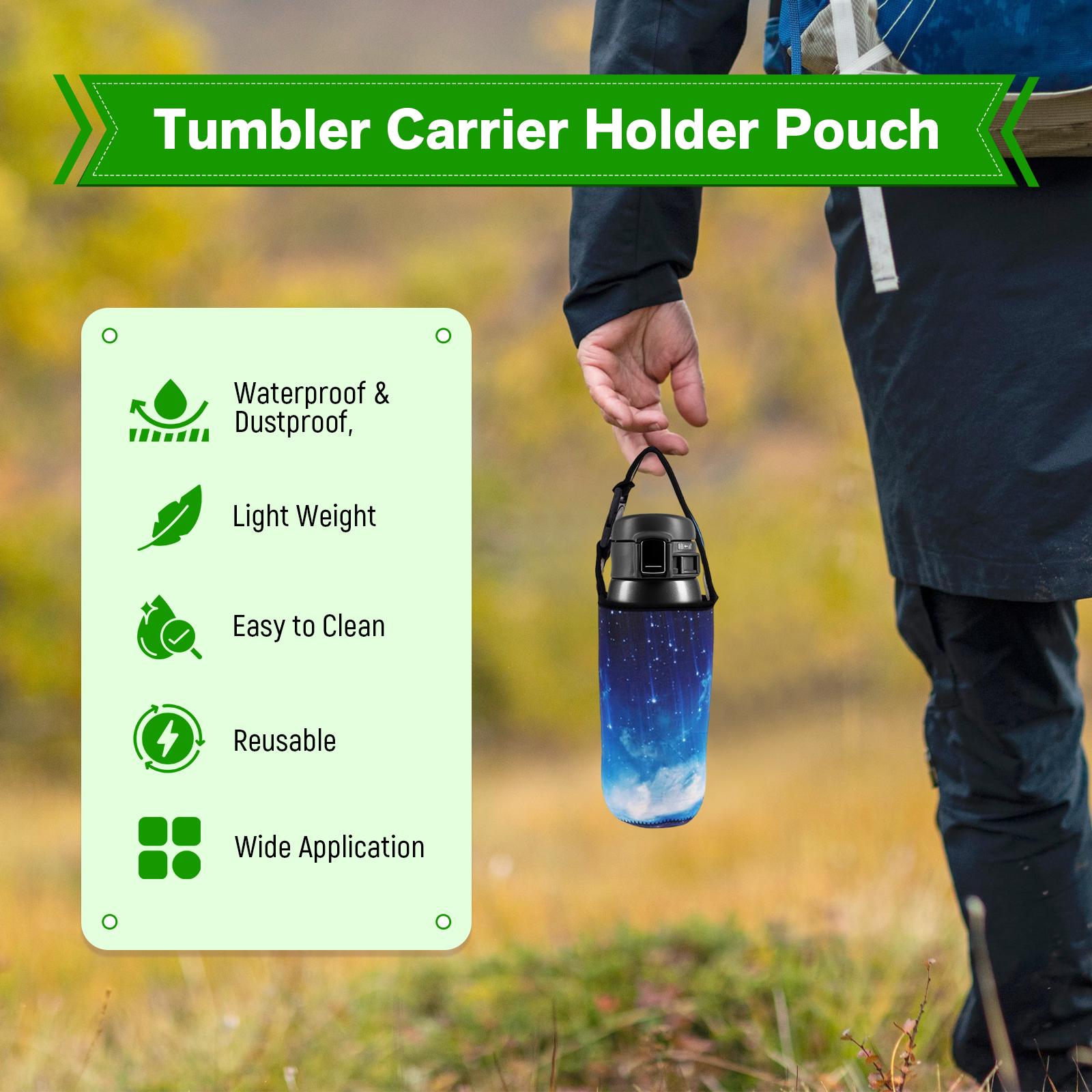 4Pcs Tumbler Carrier Holder Pouch For 30oz Vacuum Travel Insulated Mug Color 2