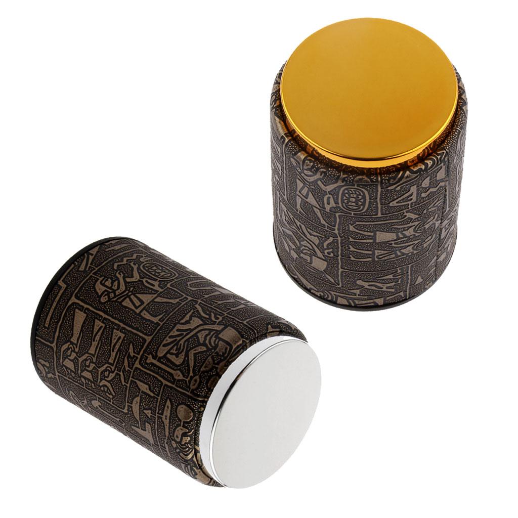 2 Pieces Fashion Dice Cup Shaker Dice Game Accessories