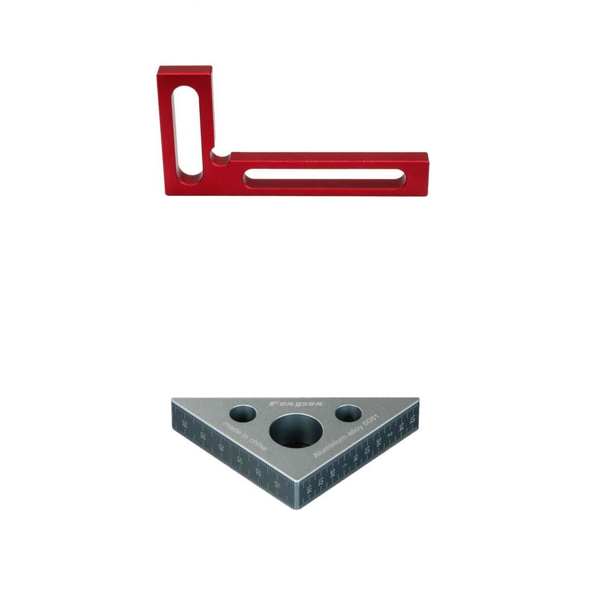 2Pcs 90 Degree Precision Woodworking Tools Positioning Squares Triangle