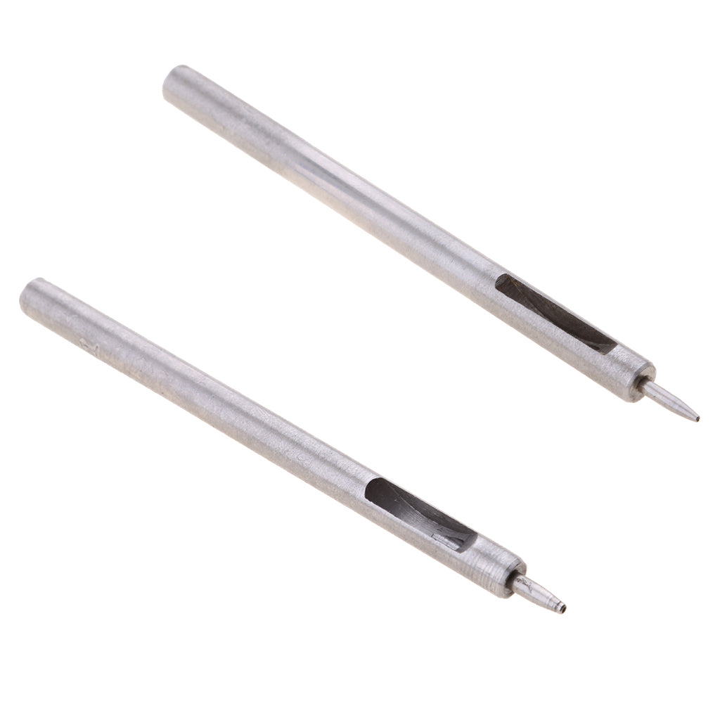 2x Round Hole Drive Punch for Leather Belt Watch Band Gasket 0.5mm and 1.0mm