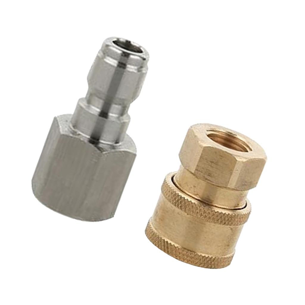 2 x Pressure Washer Garden Hose Connector Quick Coupler Replacement Parts