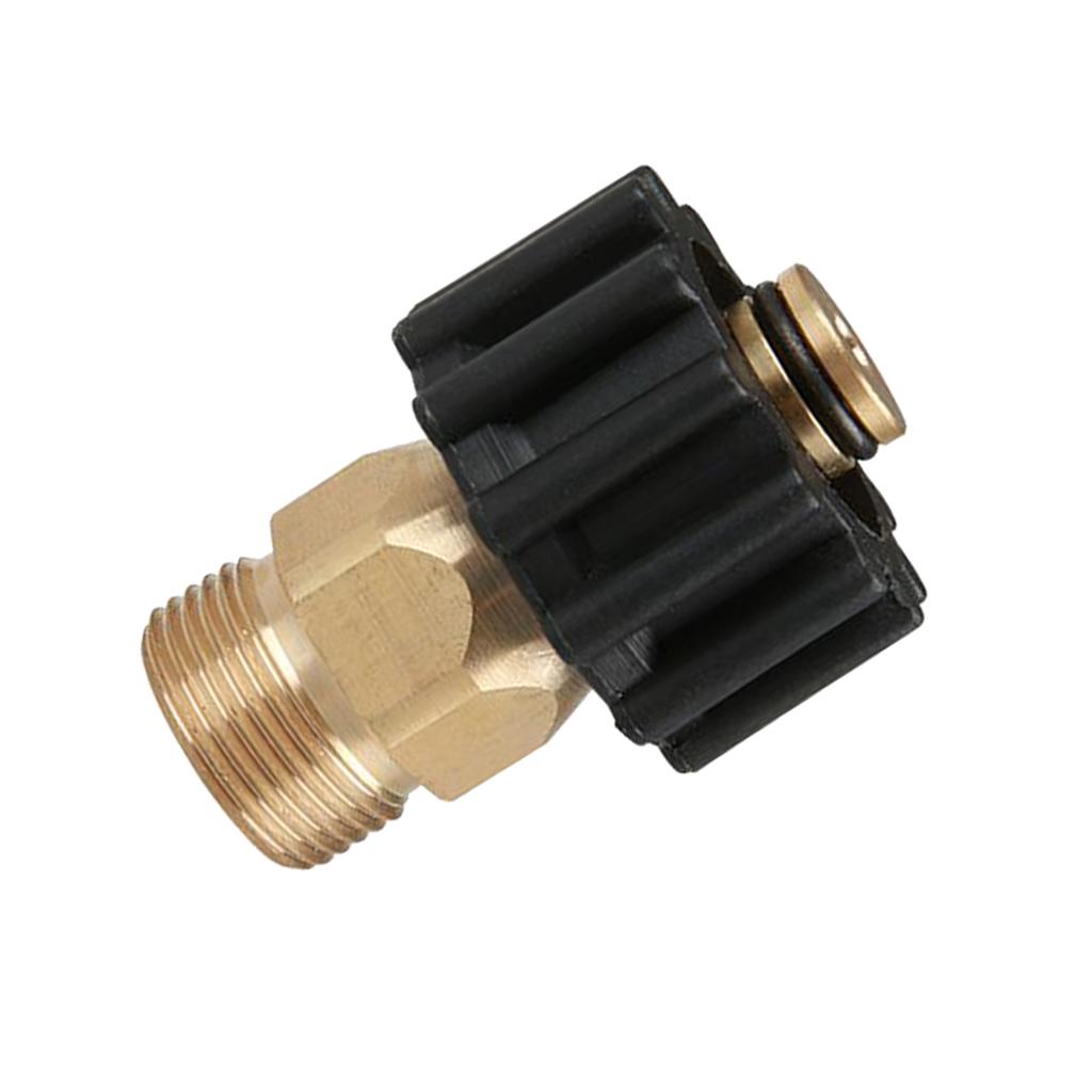 2pcs Pressure Washer Twist Connect M22M X M22F Solid Brass Coupling Adapter