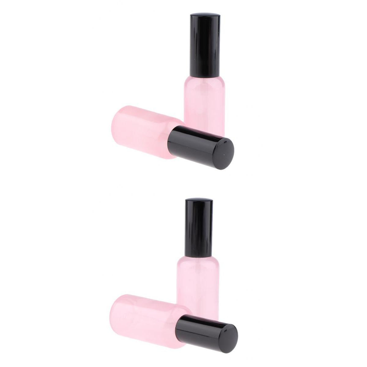 4pcs Empty Glass Pump Spray Bottle for Perfum Toner Amber Cosmetic Atomizer