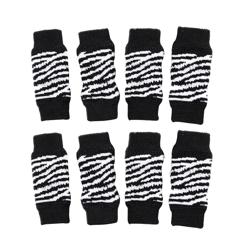 2 Set of 8 Pcs Lovely Puppy Dog Warm Leg Brace Socks Wraps S & M