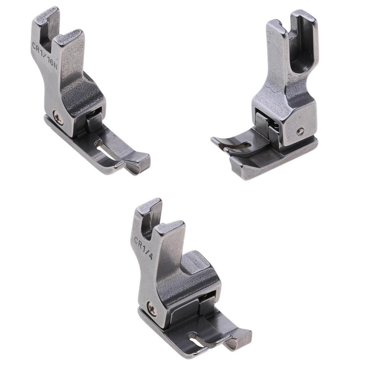 3x Right Edge Guide Compensating Presser Foot for Industrial Sewing Machine