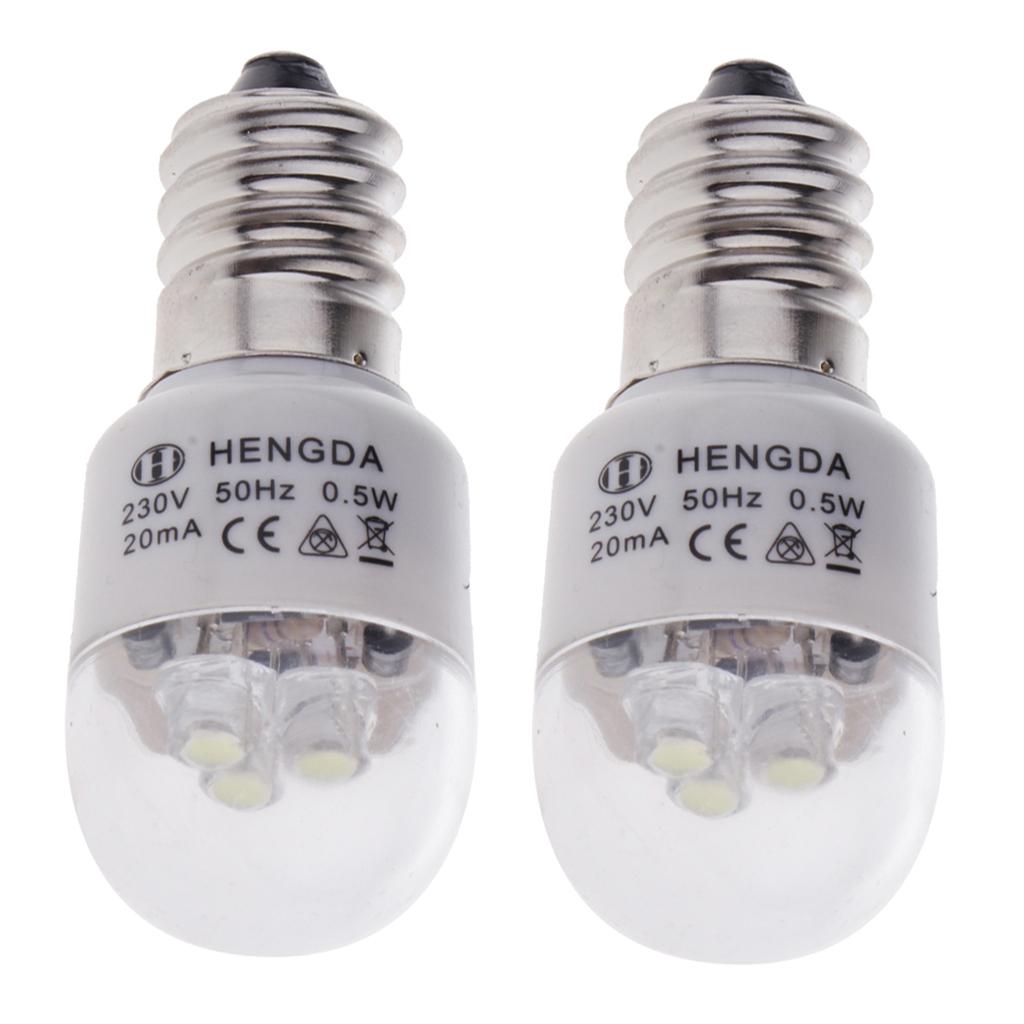 2pcs Domestic Sewing Machine LED Light Bulb 0.5W for Brother Singer Feiyue