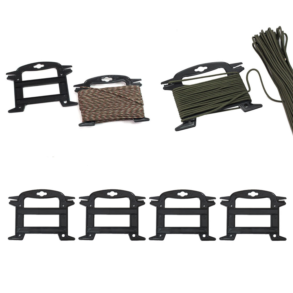 4 Pieces Outdoor Rope Paracord Winder Cord Ladder Spool Line Organizer Tool