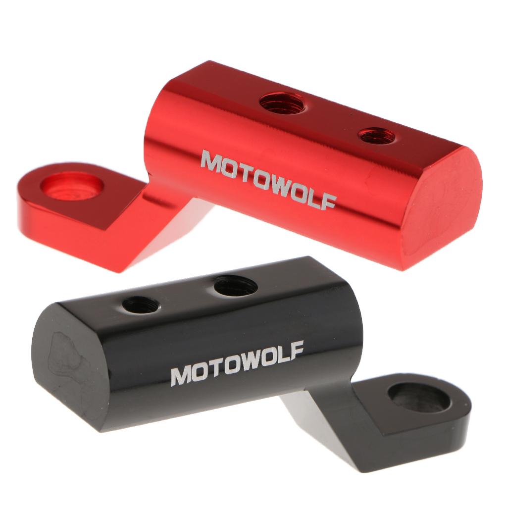 2pcs Motorcycle Rearview Mirror Expander Bracket Adapter Holder Mount