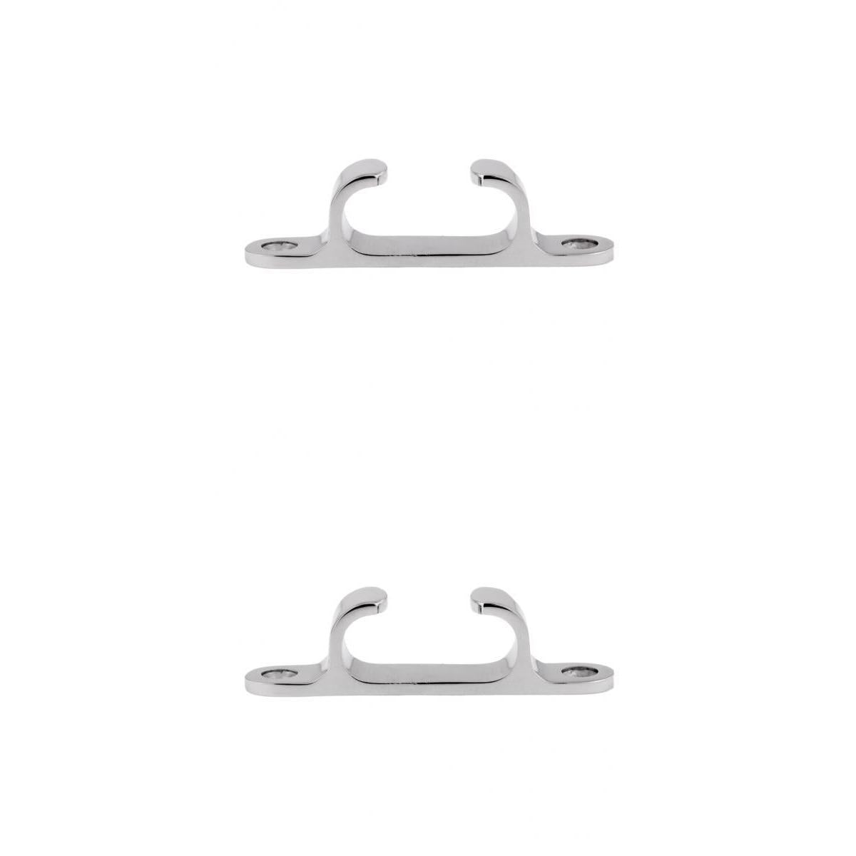 2 Stainless Steel Line Straight Fairlead Bow Chock Marine Boat Cleat Sailing