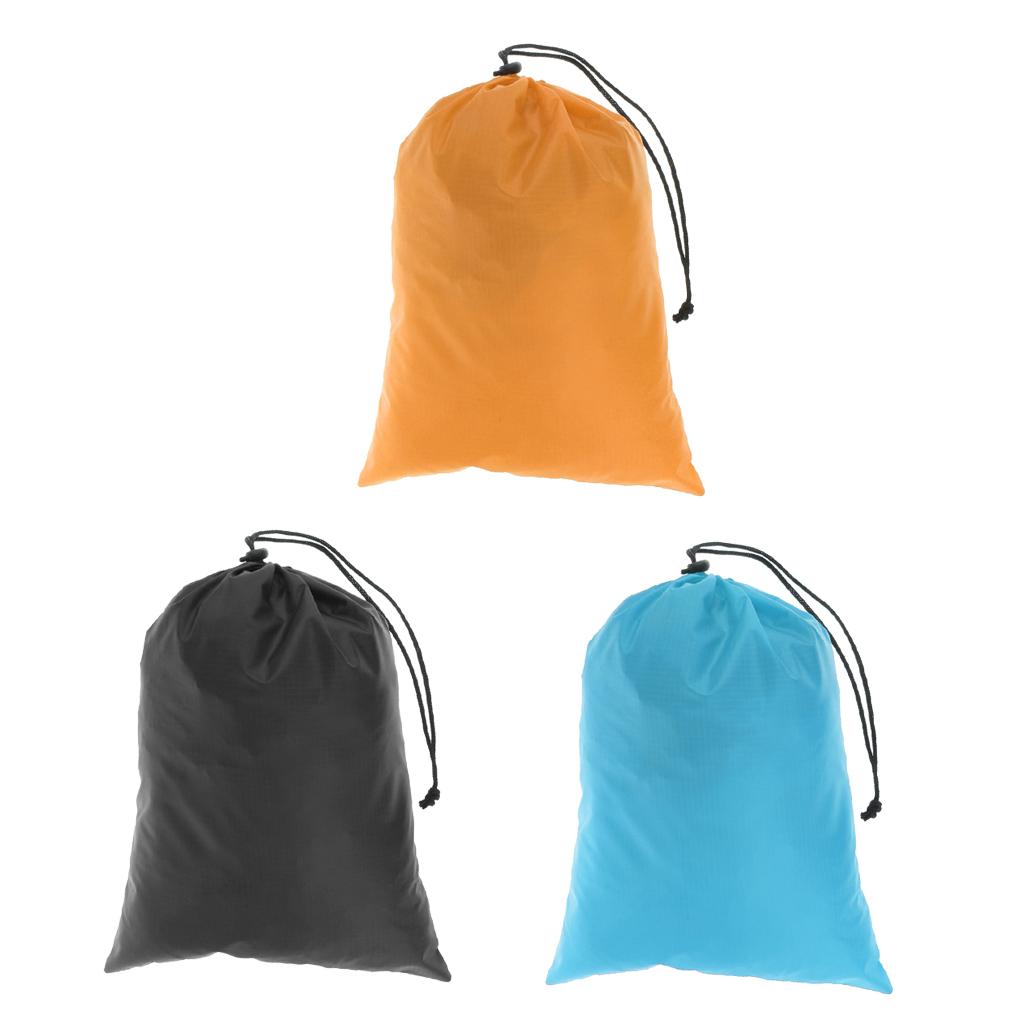 2Pcs Waterproof Drawstring Storage Bag Stuff Bag for Clothes Shoes 3 Colors