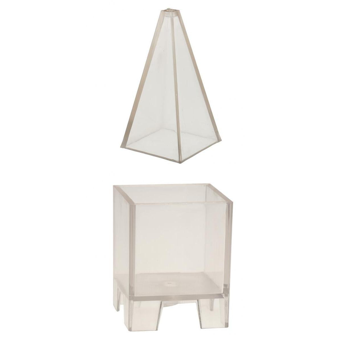 2 Shapes Plastic Clear Candle Molds Soap Mould Candles Making Crafts Model